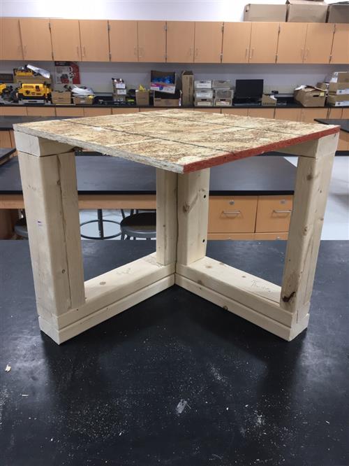 Flip over to attach subfloor 